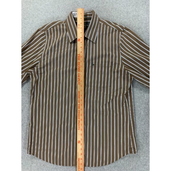 Abercrombie & Fitch Muscle Long Sleeve Striped‎ Button Down Shirt (Men's XL) - Picture 8 of 12